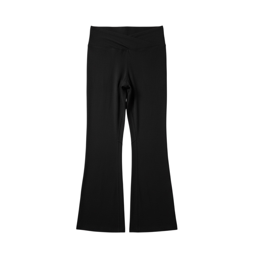 Mono B Yoga Pants-Black Flare with side slits size Medium